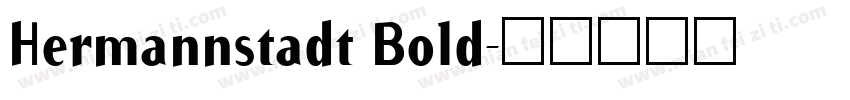 Hermannstadt Bold字体转换